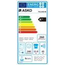 Asko T411HD.W Warmtepomp Droger / Wasdroger Wit Met 11 Kg. Trommel Zuinig Energieklasse a+++ | .