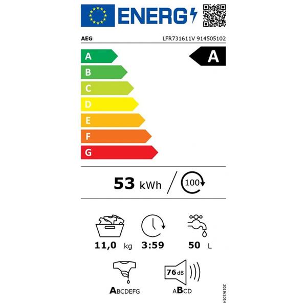 AEG Lave-linge frontal LFR731611V